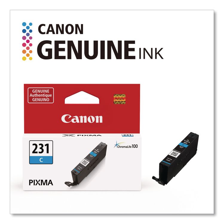 6675C001 (CLI-231) Ink, 800 Page-Yield, Cyan