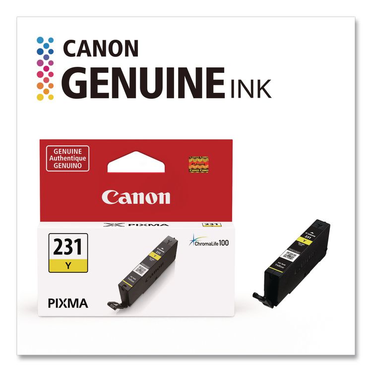 6677C001 (CLI-231) Ink, 800 Page-Yield, Yellow
