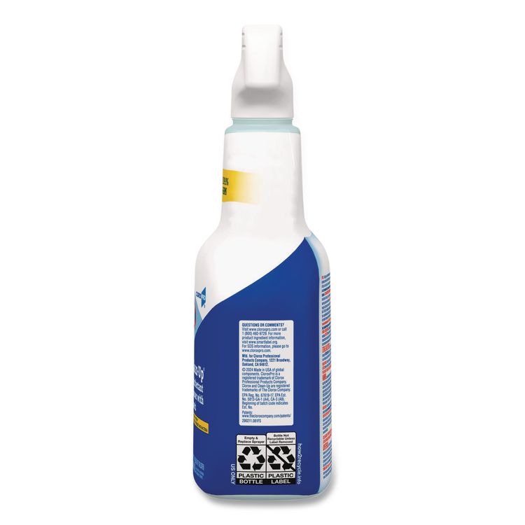 CloroxPro Clean-Up Disinfectant Cleaner with Bleach, Fresh Scent, 32 oz Smart Tube Spray Bottle