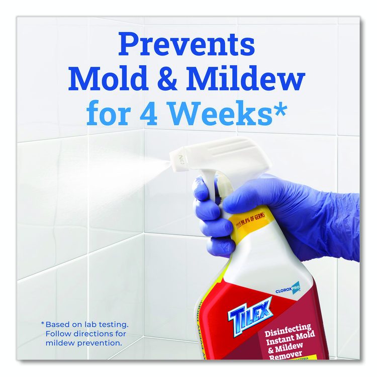 CloroxPro Disinfecting Instant Mold and Mildew Remover, Unscented, 32 oz Smart Tube Spray