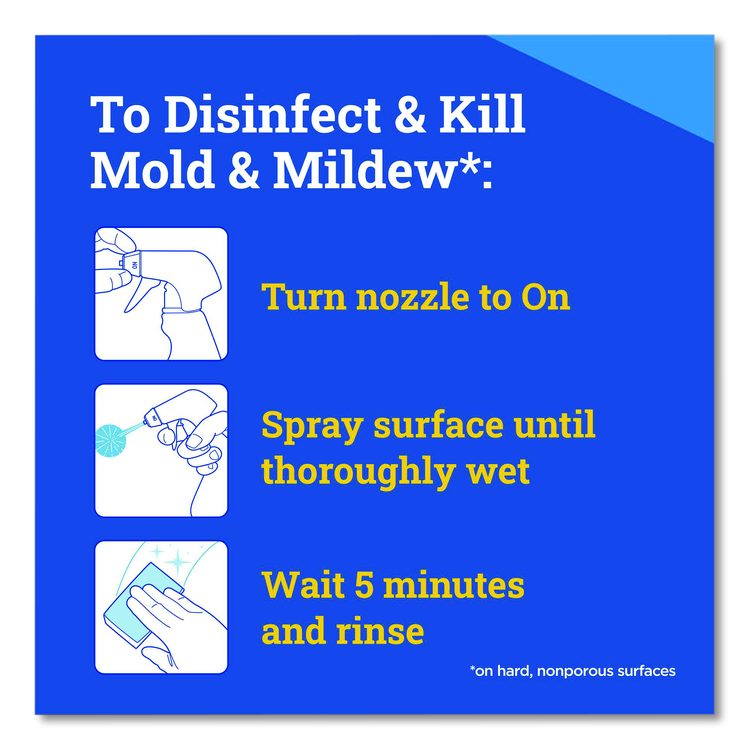 CloroxPro Disinfecting Instant Mold and Mildew Remover, Unscented, 32 oz Smart Tube Spray