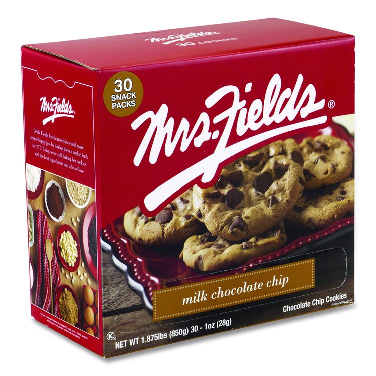 Milk Chocolate Chip Cookies, 1 oz, Individually Wrapped Pack, 30/Carton