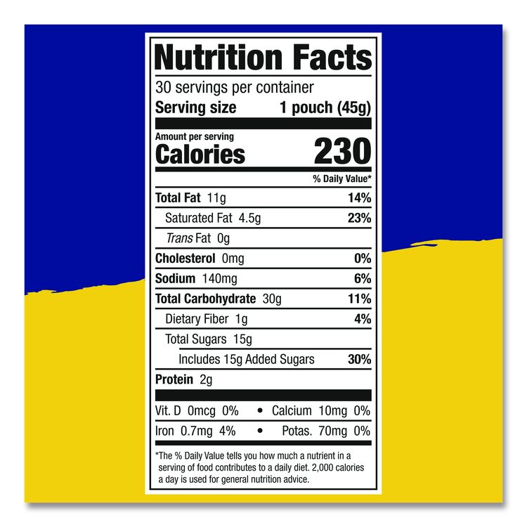 Mini Cookie Snack Packs, Chocolate Chip/M and Ms, 1.6 oz. Pouch, 30 Pouches/Carton