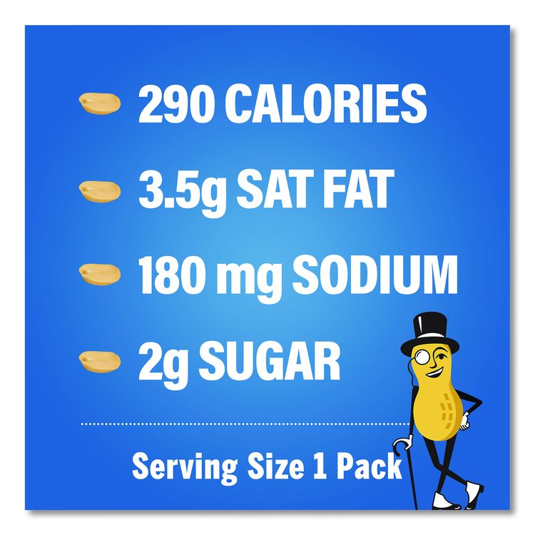 Salted Peanuts, 1.75 oz Pack, 18 Packs/Box