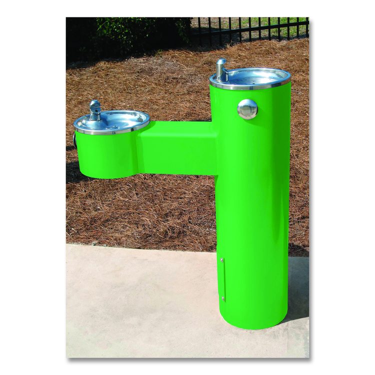 Hard Hat High Performance V2100 System Rust Preventive Enamel Spray Paint, Gloss Safety Green, 15 oz Aerosol Can, 6/Carton