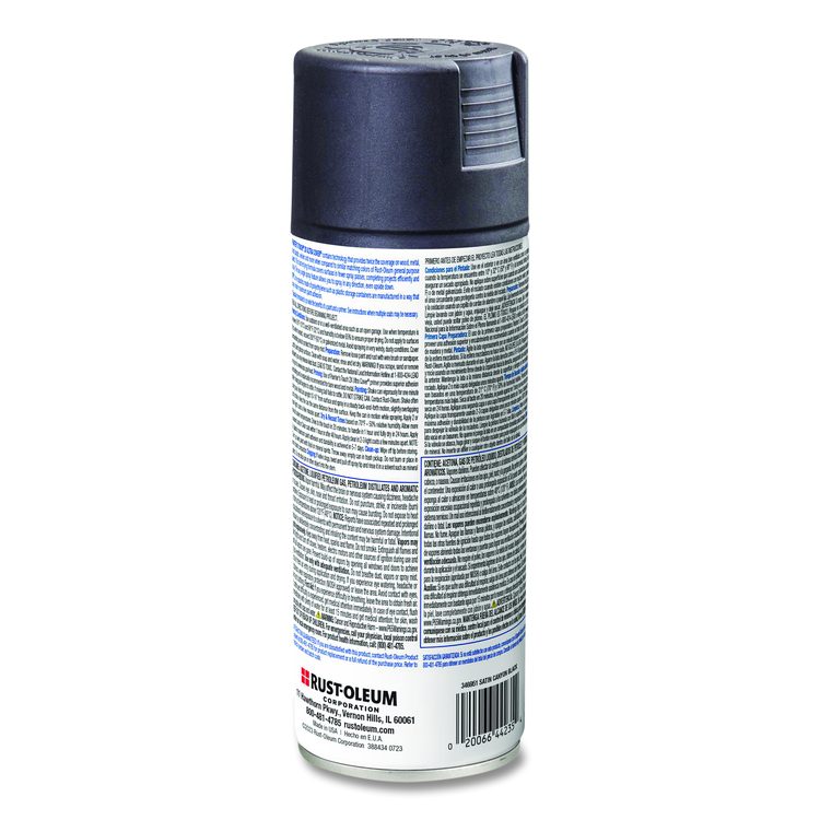 Painter's Touch 2X Ultra Cover Spray Paint, Satin Canyon Black, 12 oz Aerosol Can, 6/Carton