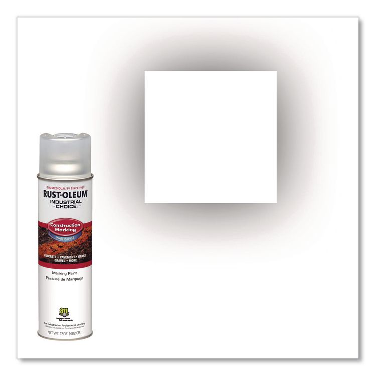 Industrial Choice M1400 System Water-Based Construction Marking Paint, Gloss Clear, 17 oz Aerosol Can, 12/Carton
