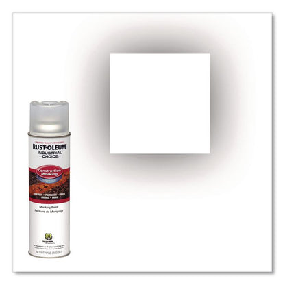 Industrial Choice M1400 System Water-Based Construction Marking Paint, Gloss Clear, 17 oz Aerosol Can, 12/Carton
