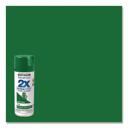 Painter's Touch 2X Ultra Cover Spray Paint, Gloss Meadow Green, 12 oz Aerosol Can, 6/Carton