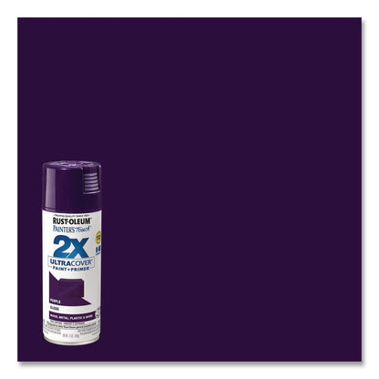 Painter's Touch 2X Ultra Cover Spray Paint, Gloss Purple, 12 oz Aerosol Can, 6/Carton