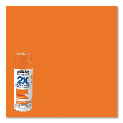 Painter's Touch 2X Ultra Cover Spray Paint, Gloss Real Orange,12 oz Aerosol Can, 6/Carton