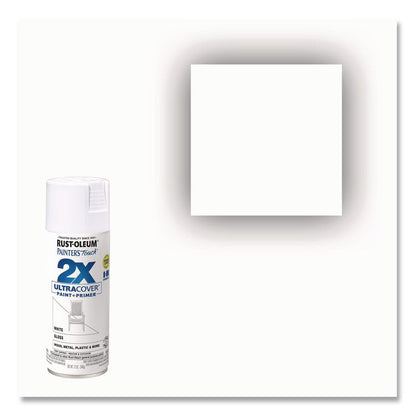 Painter's Touch 2X Ultra Cover Spray Paint, Gloss Yellow, 12 oz Aerosol Can, 6/Carton