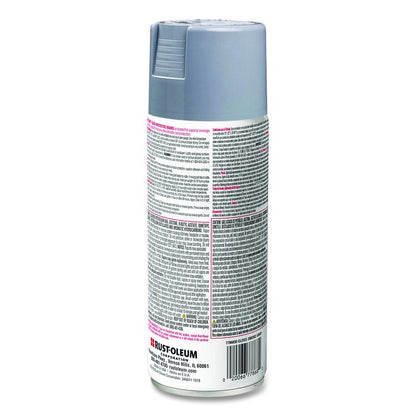 Stops Rust Spray Paint, Gloss Smoke Gray, 12 oz Aerosol Can, 6/Carton