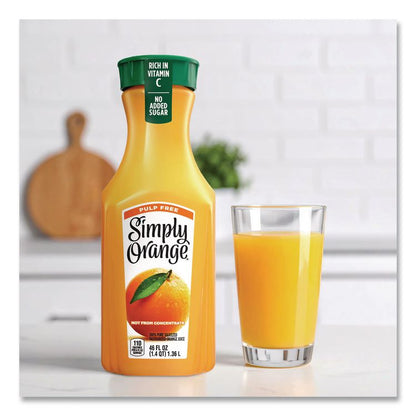 Orange Juice Pulp Free, 52 oz Bottle, 2/Pack