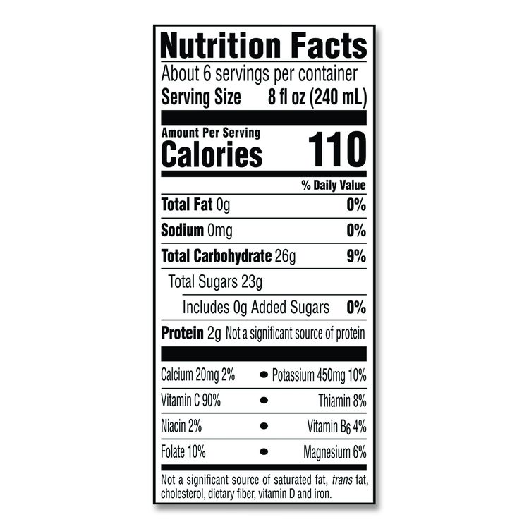 Orange Juice Pulp Free, 52 oz Bottle, 2/Pack