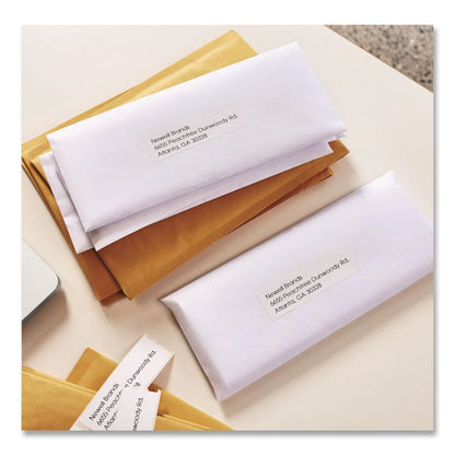 LabelWriter Address Labels, 1.12" x 3.5", White, 130 Labels/Roll, 2 Rolls/Pack