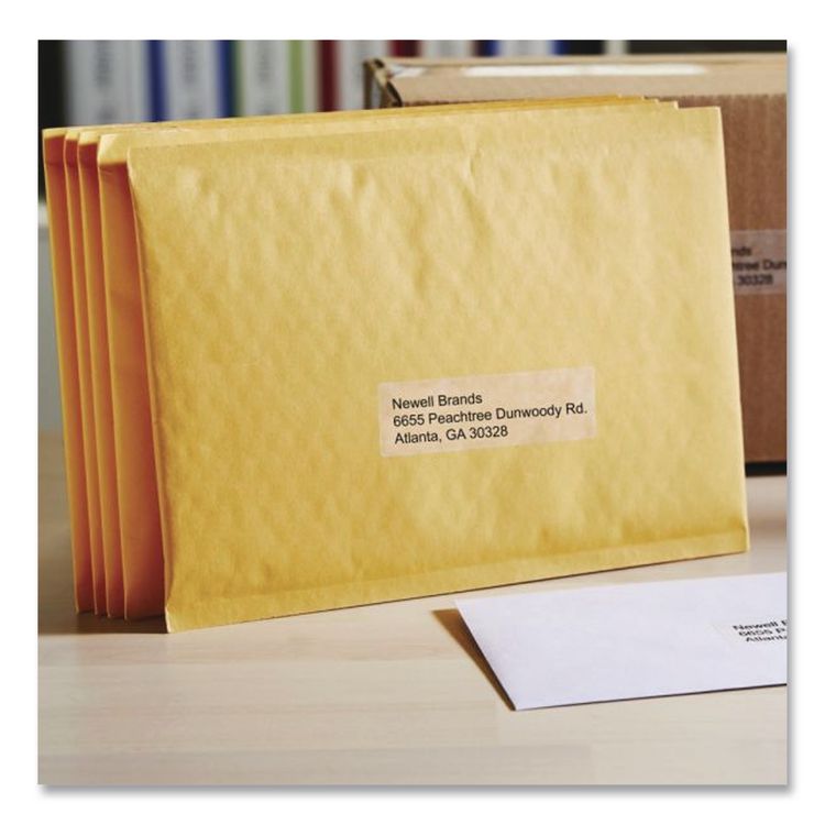 LabelWriter Address Labels, 1.12" x 3.5", Clear, 130 Labels/Roll
