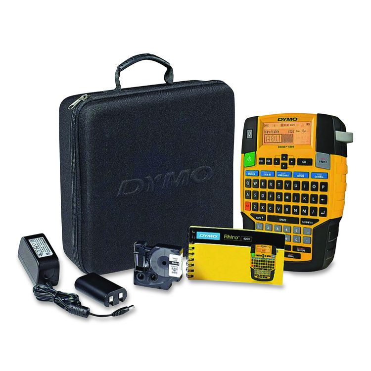 Rhino Industrial 4200 Label Maker, 1 Line, 4.06 x 8.46 x 2.24