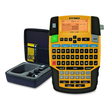 Rhino Industrial 4200 Label Maker, 1 Line, 4.06 x 8.46 x 2.24