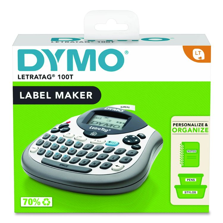 LetraTag 100T Label Maker, 2 Lines, 6.7 x 2.8 x 5.7