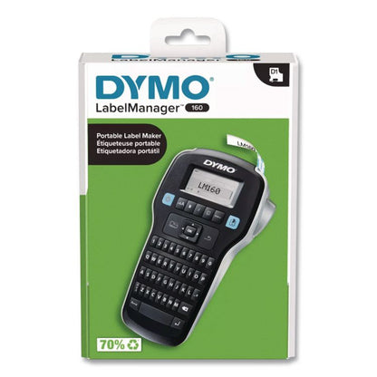 LabelManager 160P Label Maker, 2 Lines, 7.9 x 4.65 x 1.9