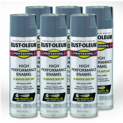 Professional Spray Paint, Gloss Dark Machine Gray, 15 oz Aerosol Can, 6/Carton