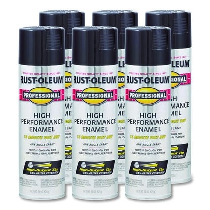 Professional Spray Paint, Gloss Gray, 15 oz Aerosol Can, 6/Carton