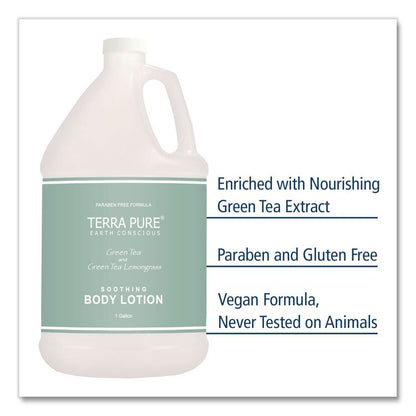 Terra Pure Lotion Gallon, 1 gal Bottle, Green Tea and Lemongrass Scent