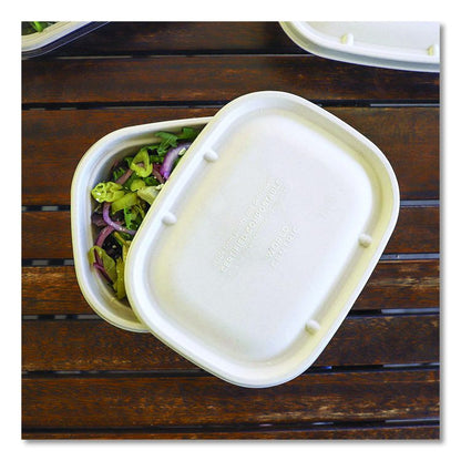 Fiber Lids for Fiber Containers, 8.9 x 6.9 x 0.4, Natural, Paper, 400/Carton