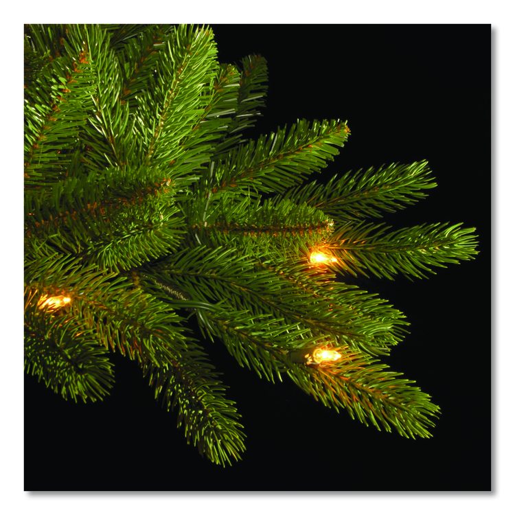 Pre-Lit Grande Fir Medium Tree, 50" x 50" x 90", Green Tree, Green Tree Stand