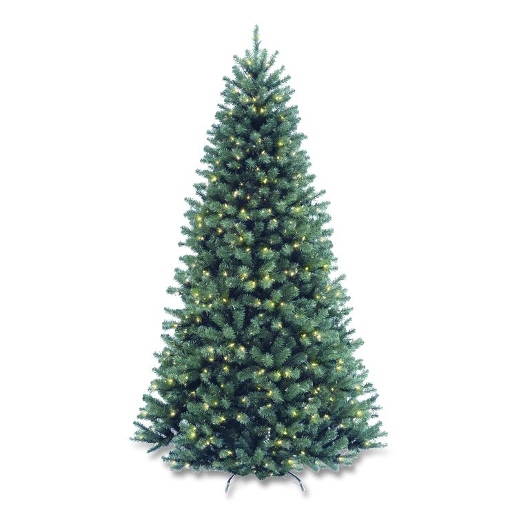 Pre-Lit North Valley Spruce Blue Tree, 42" x 42" x 78", Blue Tree, Green Tree Stand