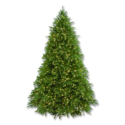 Pre-Lit Grande Fir Pencil Slim Tree, 78" x 78" x 108", Green Tree, Green Tree Stand