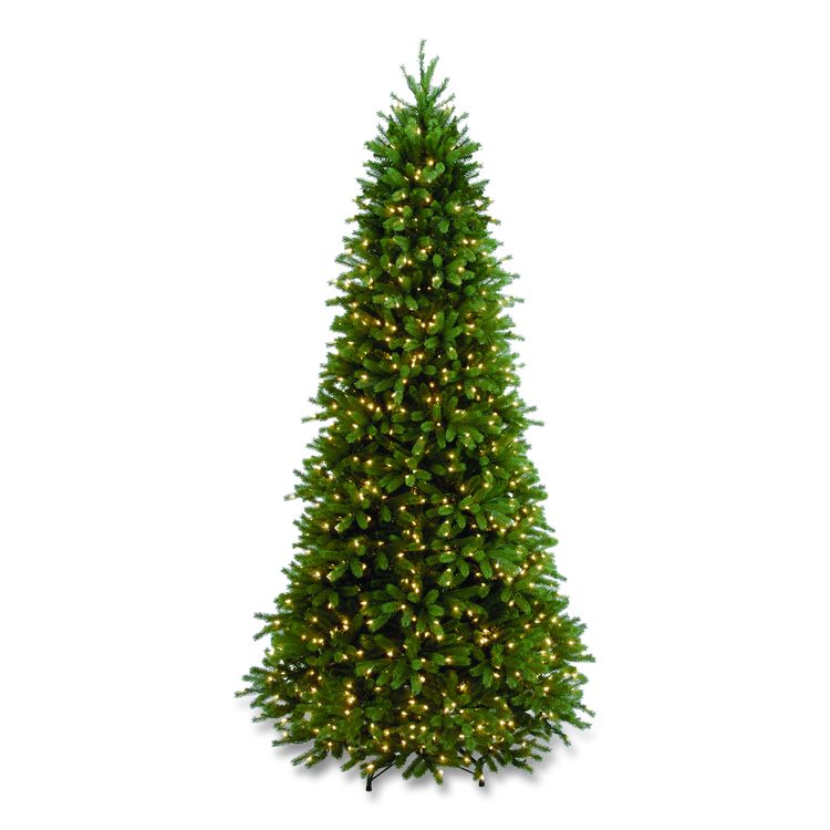 Pre-Lit Jersey Fraser Fir Slim Tree, 57" x 57" x 108", Green Tree, Green Tree Stand