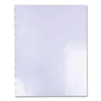 VeloBind Clear View Pre-Punched Presentation Covers, Plastic, Square Corners, 11 x 8.5, Clear, 25/Pack