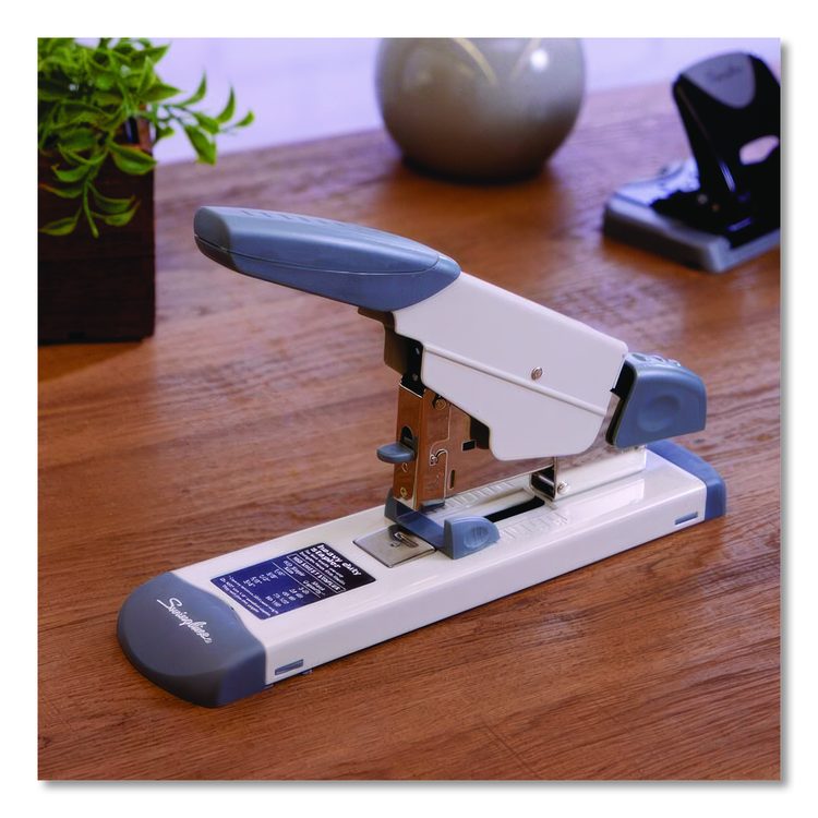 Deluxe Heavy-Duty Stapler, 160-Sheet Capacity, Platinum
