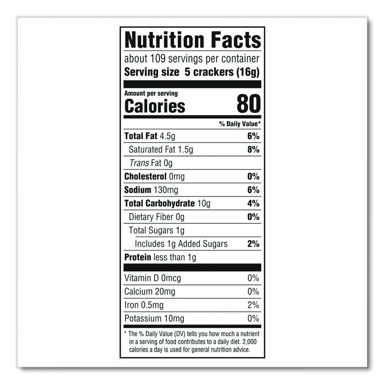 Original Crackers, Buttery, 18 Individually Wrapped Sleeves, 3 lb Box, 1 Box/Carton