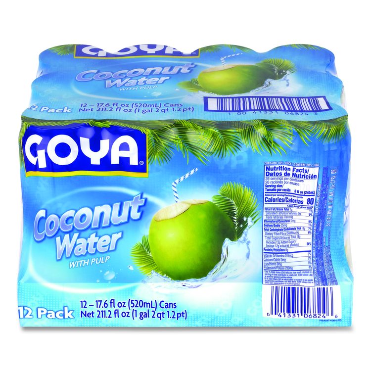 Coconut Water, Coconut, 17 oz Bottle, 12/Carton
