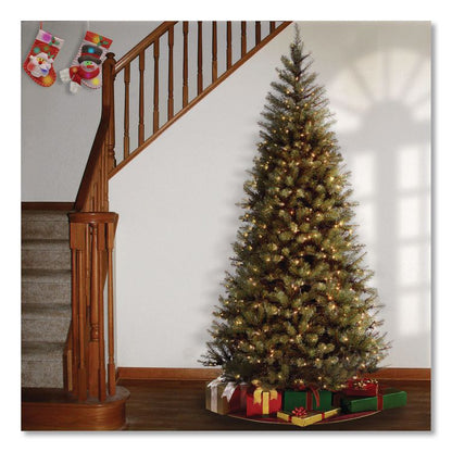 Pre-Lit Aspen Spruce Slim Tree, 42" x 42" x 78", Green Tree, Green Tree Stand