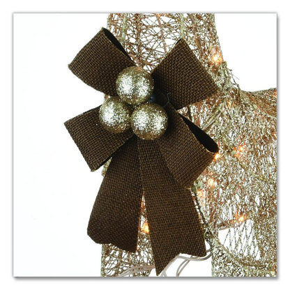 Pre-Lit Fawn with Doe Decoration, AC Powered, Warm White LED Lights, 6" x 22" x 38" Doe, 6" x 22" x 28" Fawn, Assorted Colors