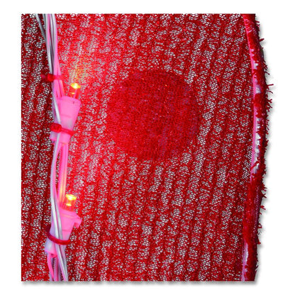 Pre-Lit Vintage Vegas Santa Sign, AC Powered, Cool White/Red/Warm White LED Lights, 12" x 36" x 50.5", Red