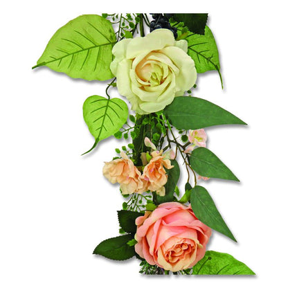 Rose and Lavender Spring Garland, 72" Long, Pink