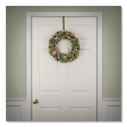 Spring Pastel Floral Wreath, 18" x 18" x 3.93", Assorted Colors