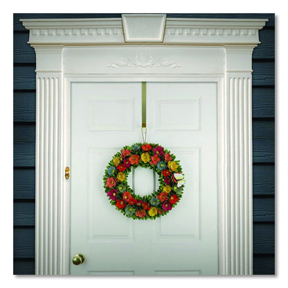 Spring Floral Wreath with Butterfly, 19.7" x 19.7" x 4.3", Assorted Colors