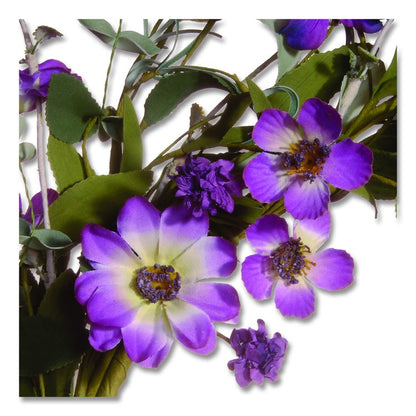 Garden Accents Purple Daisy Wreath, 20" x 3", Purple