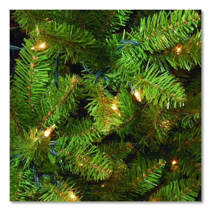 Pre-Lit Kingswood Fir Tree, 55" x 55" x 90", Green Tree, Green Tree Stand