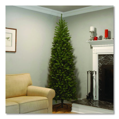 Kingswood Fir Pencil Tree, 35" x 35" x 108", Green Tree, Green Tree Stand