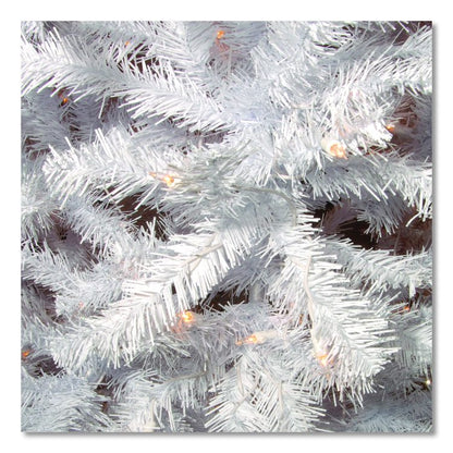 Pre-Lit North Valley Spruce White Tree, 65" x 65" x 108", White Tree, White Tree Stand