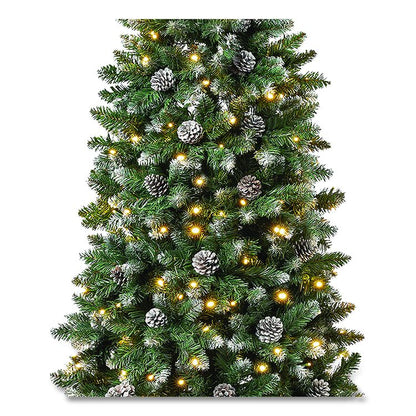 Pre-Lit Oakley Hills Slim Tree, 31" x 31" x 90", Green Tree, Green Tree Stand