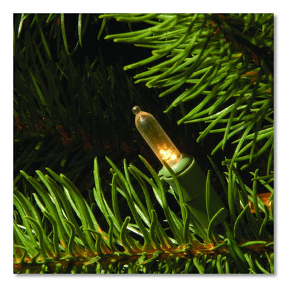Pre-Lit Downswept Douglas Fir Tree, 59" x 59" x 90", Green Tree, Green Tree Stand