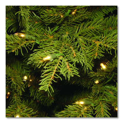 Pre-Lit Nordic Spruce Medium Tree, 69" x 69" x 108", Green Tree, Green Tree Stand